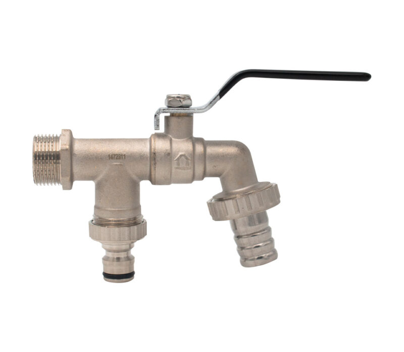 Robinet dublu serviciu 1/2", cu doua iesiri, RB-RA12D - imagine 1