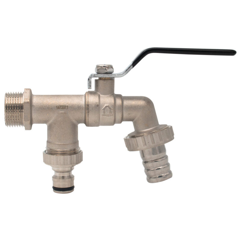 Robinet dublu serviciu 1/2", cu doua iesiri, RB-RA12D