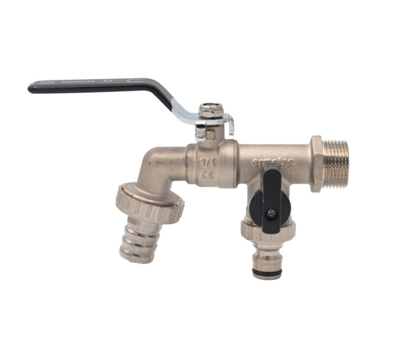 Robinet dublu serviciu 1/2", cu doua iesiri, RB-RA12D - imagine 2