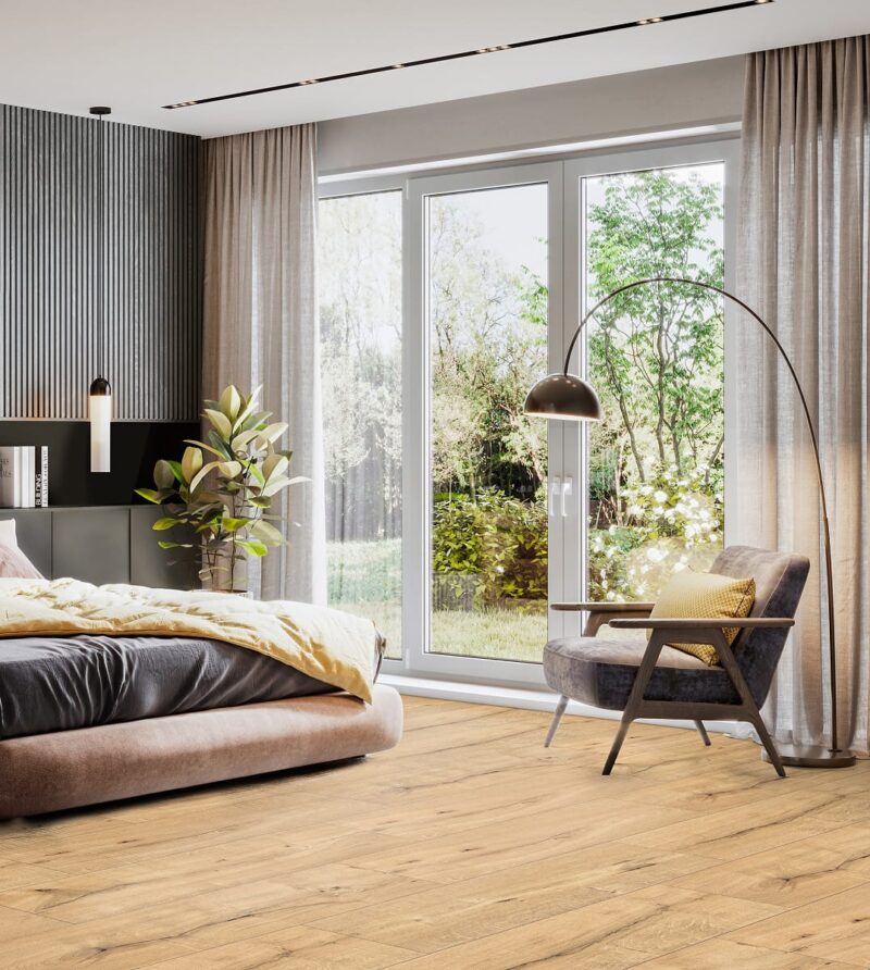 Pardoseala SPC Kronospan Rocko 5 mm, Nutmeg R123, 1210x295 mm, clasa 34 - imagine 3