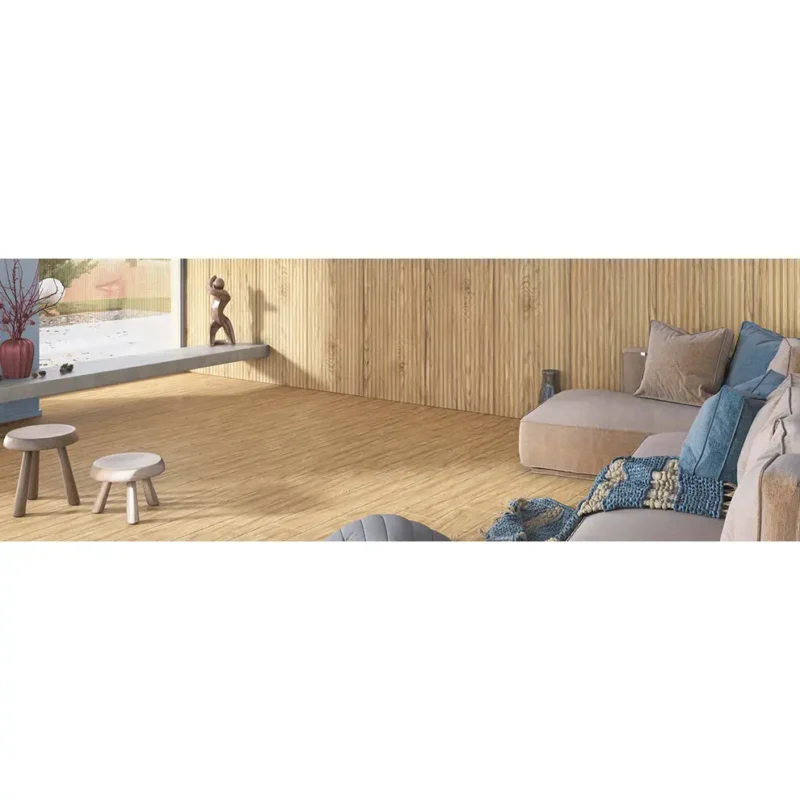 Gresie rectificata Tilia Structure Beige 3518, 60x120 cm, model lemn, bej, finisaj mat - imagine 2