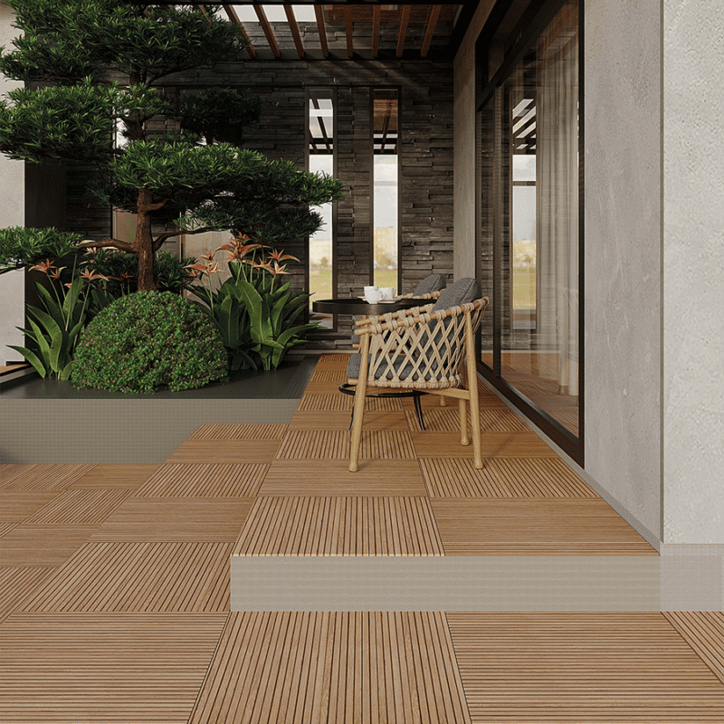 Gresie Palmer 1 61x61x0.7 cm model lemn, culoare maro, finisaj mat - imagine 3