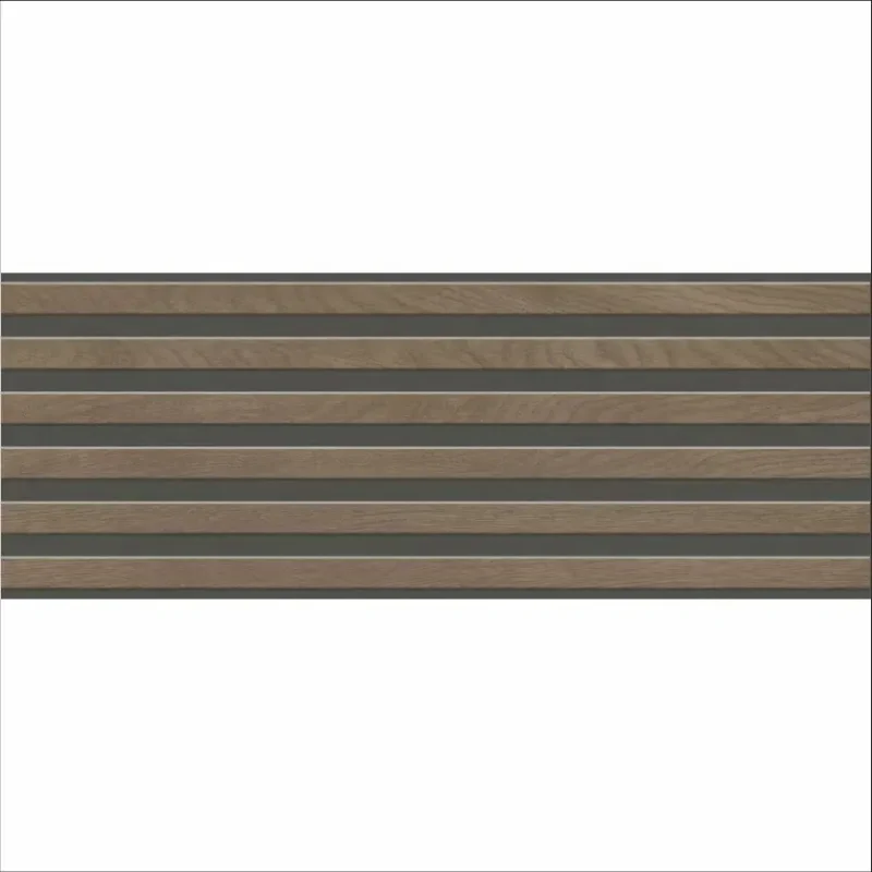 Faianta Jarel Walnut Mate 30x90 cm, rectificata, model riflaj, finisaj mat, maro - imagine 1