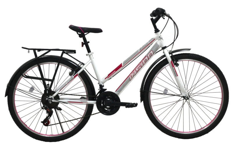 Bicicleta VISION Elegance 24 inch Alb Roz - imagine 1