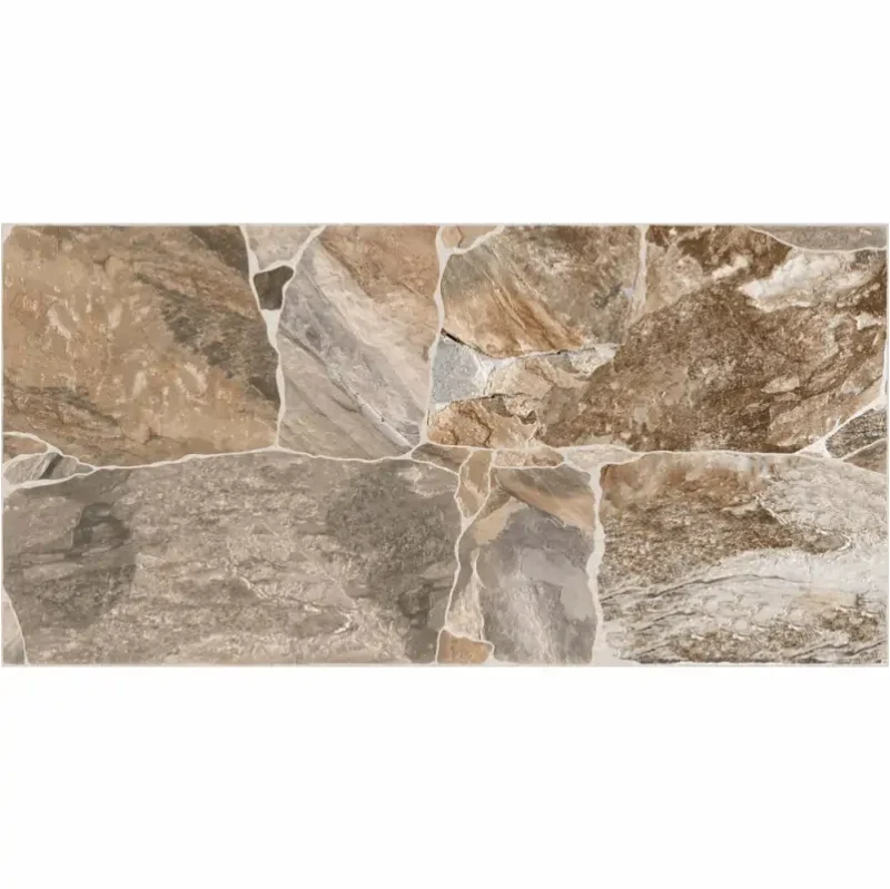 Gresie 3692 Riverstone Brown 30x60 cm, model piatra, maro - imagine 2