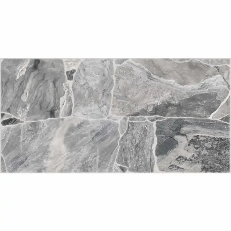 Gresie 3694 Riverstone Grey 30x60 cm, model piatra, gri - imagine 1
