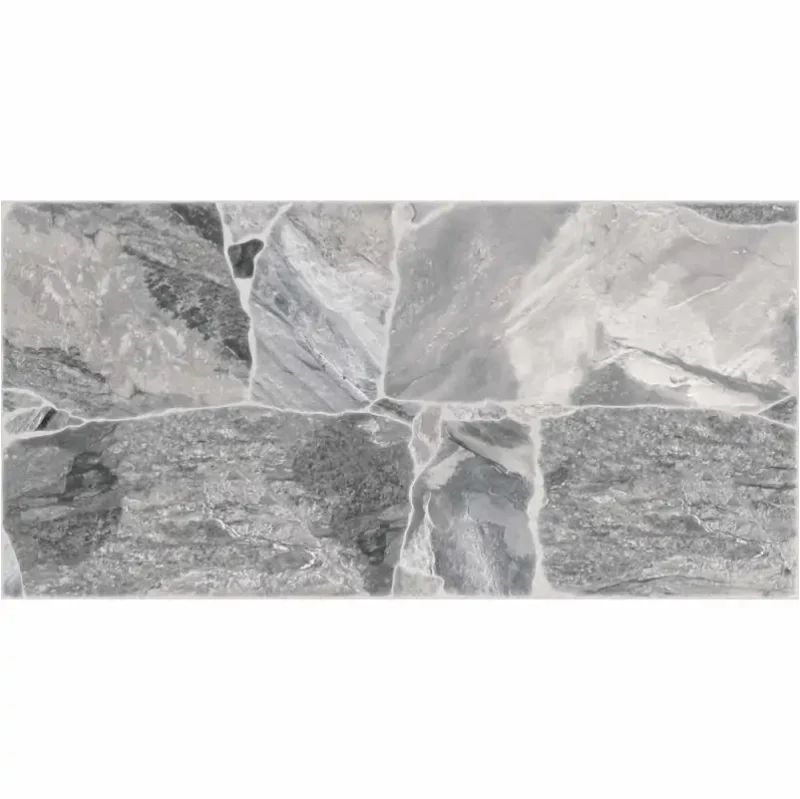 Gresie 3694 Riverstone Grey 30x60 cm, model piatra, gri - imagine 2