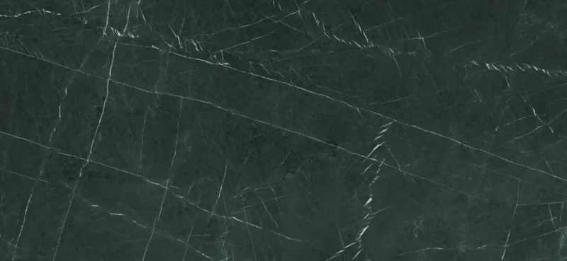 Lastra - placa mare gresie XXL - Marquina Mate 120x260 cm, rectificata, model marmura, finisaj mat, negru - imagine 1