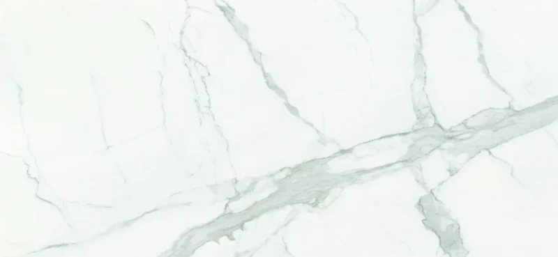 Lastra - placa mare gresie XXL - Statuario White 120x260 cm, rectificata, model marmura, finisaj lucios, alb - imagine 1