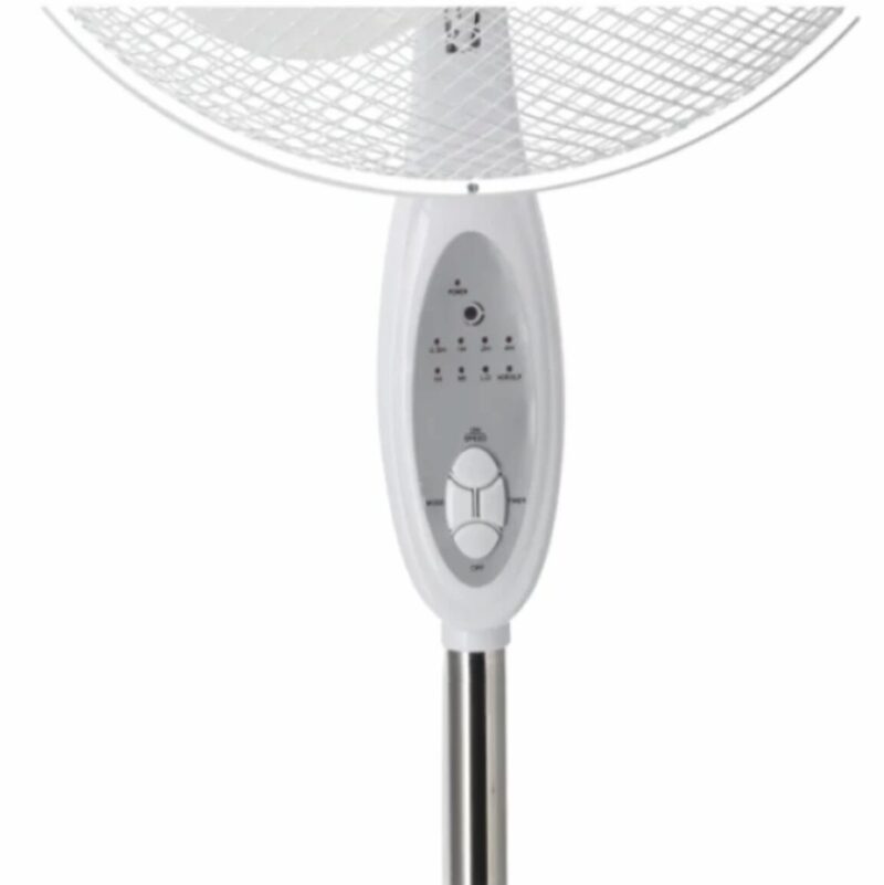 Ventilator cu picior si telecomanda, 40cm, Alb, DA-1611 - imagine 4