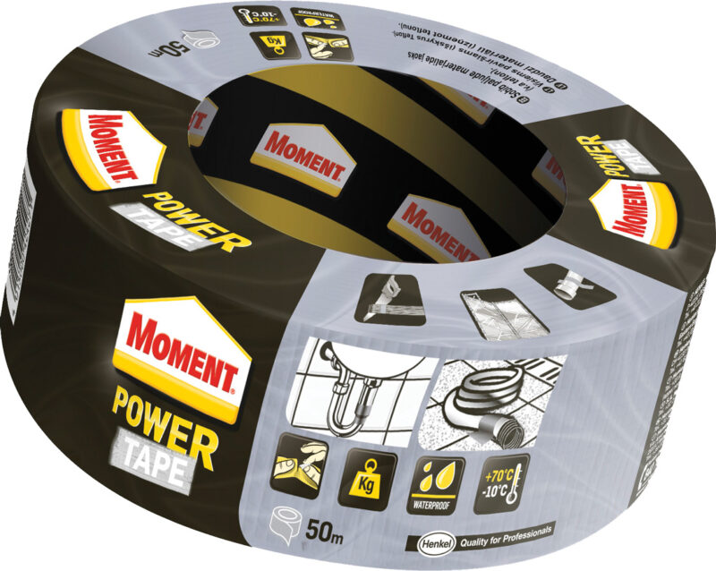 MOMENT POWER TAPE ARGINTIU 50MM X 50M 1675725 - imagine 1