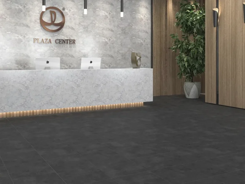 Gresie SG Ark Black 1. 60x60x0.7cm BOSTON BLACK, rectificata, model ciment, finisaj mat - imagine 4