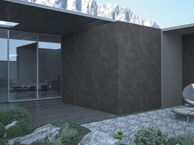 Gresie SG Ark Black 1. 60x60x0.7cm BOSTON BLACK, rectificata, model ciment, finisaj mat - imagine 3