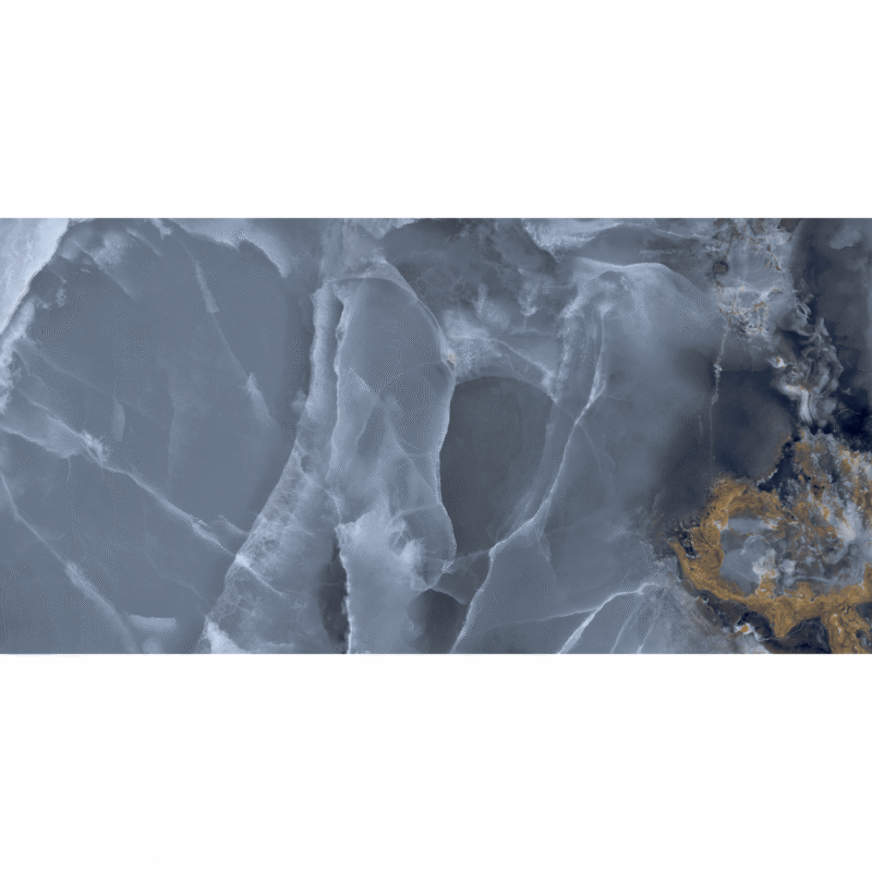 Gresie Alard Sky 60x120 cm, albastru, model marmura, finisaj lucios - imagine 6