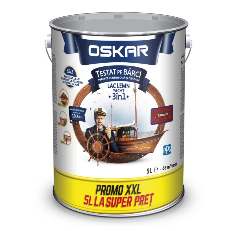 Imagine 5946062016199 OSKAR LAC LEMN YACHT 3IN1 TRANDAFIR 5L - imagine 1