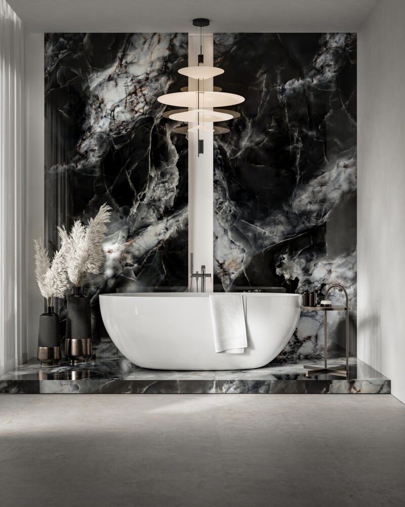 Gresie Calmness Black RECT. 1197x597x8mm - imagine 2